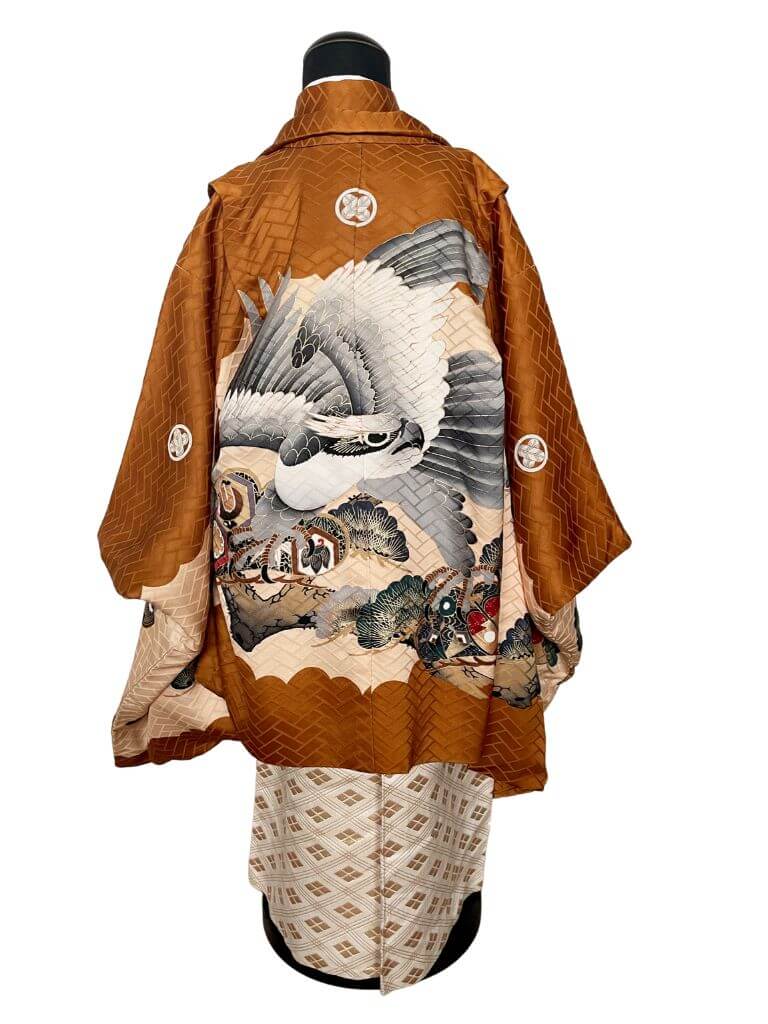 【七五三Boy男の子　5歳】 飴色（あめいろ）に雄大なる鷹