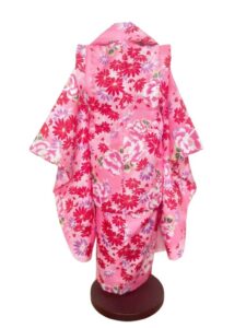 【七五三Girl女の子　3歳/5歳】 牡丹色に大輪の花爛漫