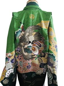 【七五三Boy男の子　5歳】若竹色 （わかたけいろ）鷹と小槌