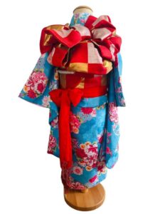 【七五三Girl女の子　7歳/5歳】　空色（そらいろ）春爛漫・桜の輪