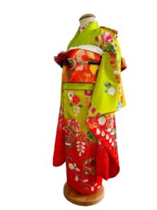 【七五三Girl女の子　7歳/5歳】　若草色（わかくさいろ）幻の華に鞠