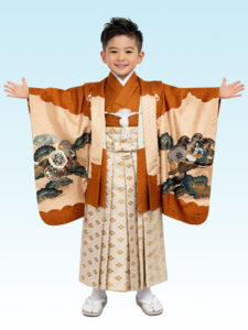 【七五三Boy男の子　5歳】 飴色（あめいろ）に雄大なる鷹
