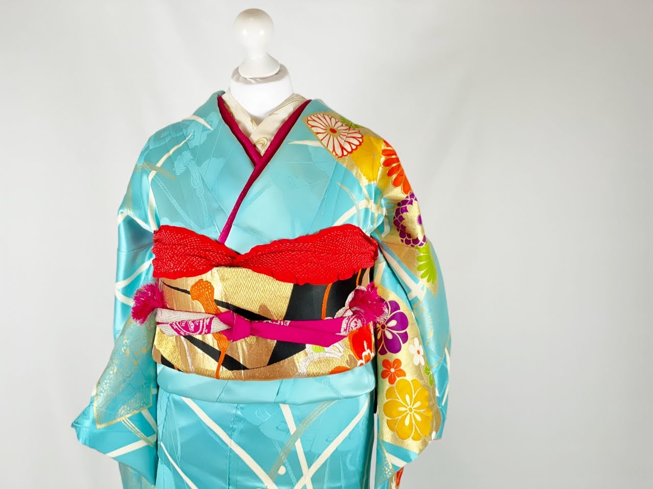 【新品】Vintage kimono 年代物　レア　着物　未着用